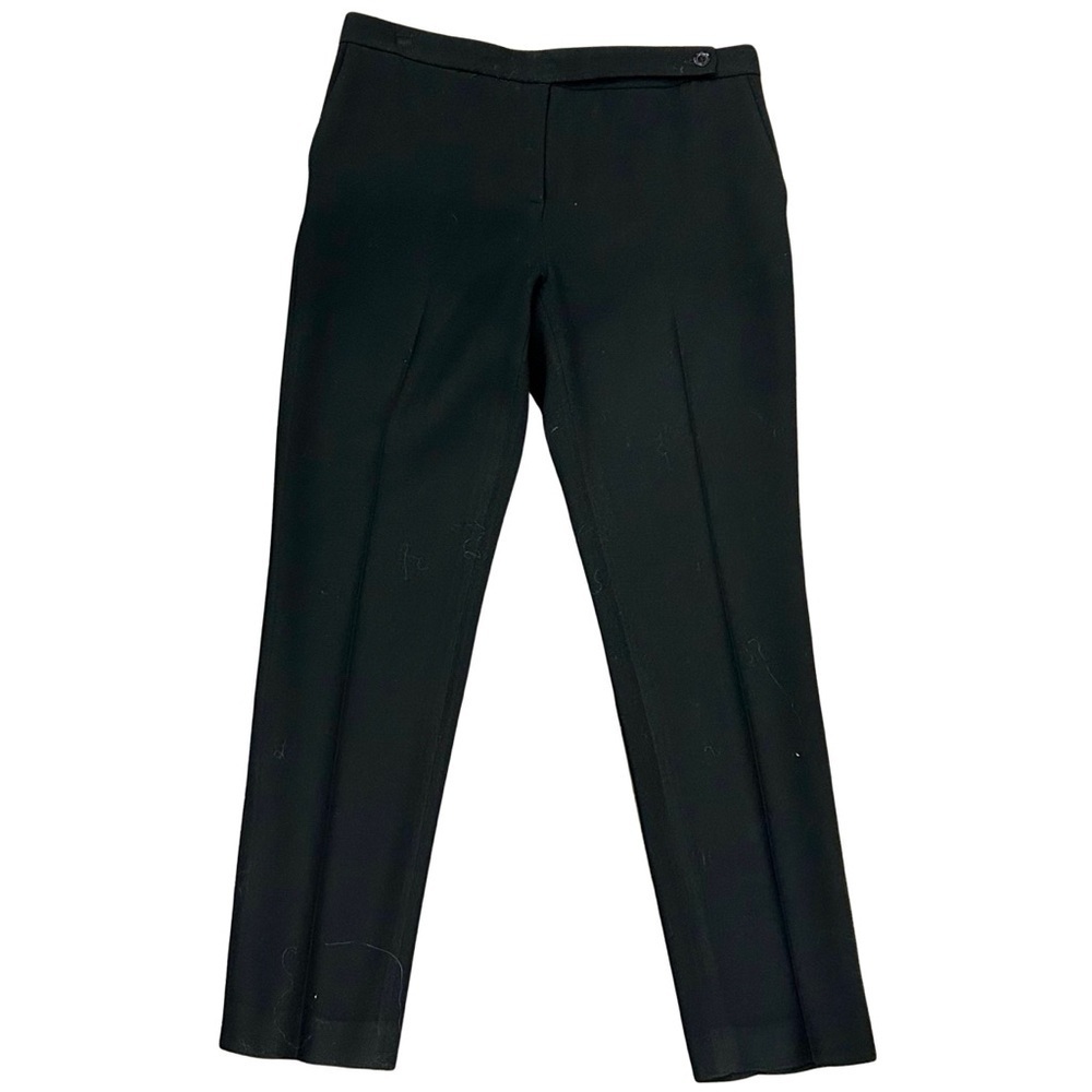 Les Copains Italian Wool Blend Slim Pants Black | Made in Italy | Size 42